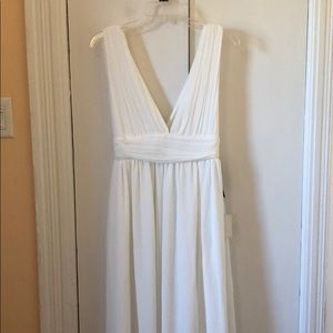 Lulus Heavenly Hues White Maxi Dress